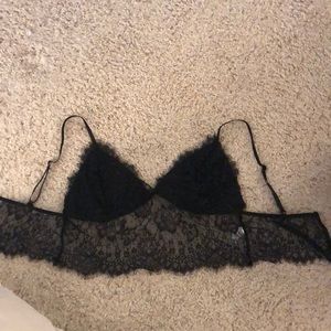 SHEIN Black Lace Top